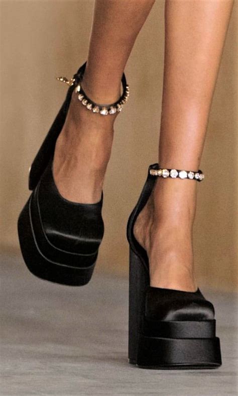 versace heels particuly|versace chunky heels.